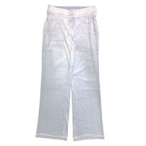 Juicy Couture Velour Pant, Elastic Waistband with Rhinestone Logo - Light Blue